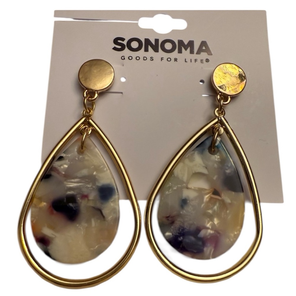 Sonoma NWT Gold Toned Teardrop Earrings
